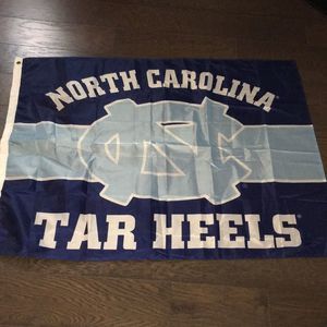 Giant UNC North Carolina Tar Heels Dorm room Wall Flag 34” tall x 46” wide